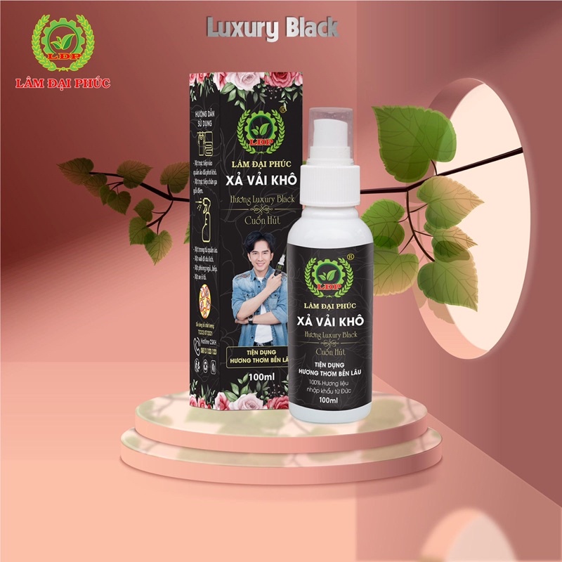 Xả  vải khô ,xịt thơm quần áo,hương Luxury cuốn hút 100ml Lâm Đại Phúc  mềm vải  lưu hương lâu