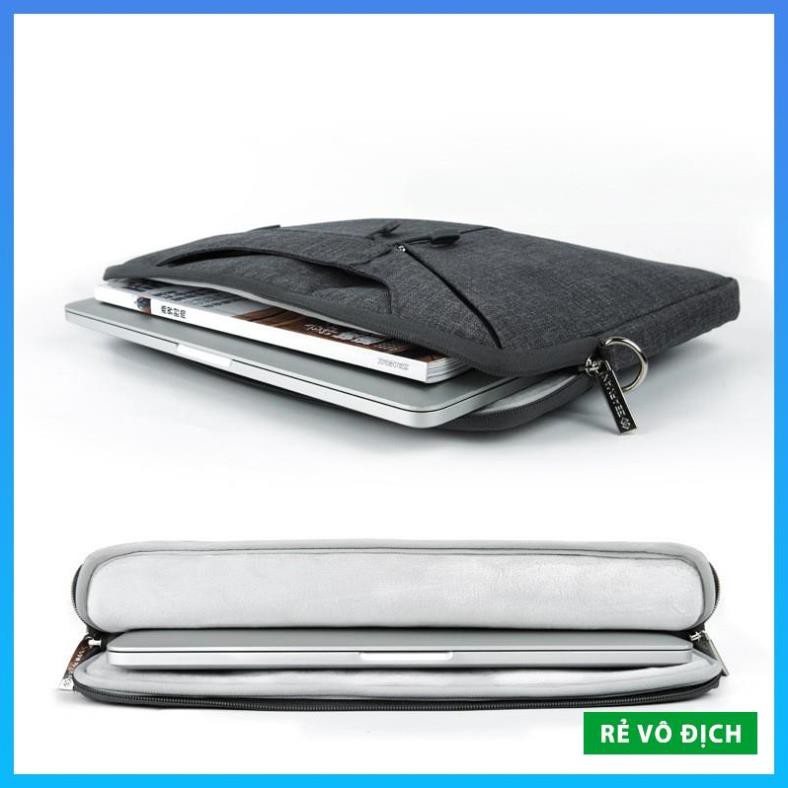 [Rẻ Vô Địch] Cặp, Túi Xách Laptop, Macbook Chống Sốc 13/14/15inch - WiWU Sleeve Case Màu đen - Bảo Vệ Laptop Toàn Diện