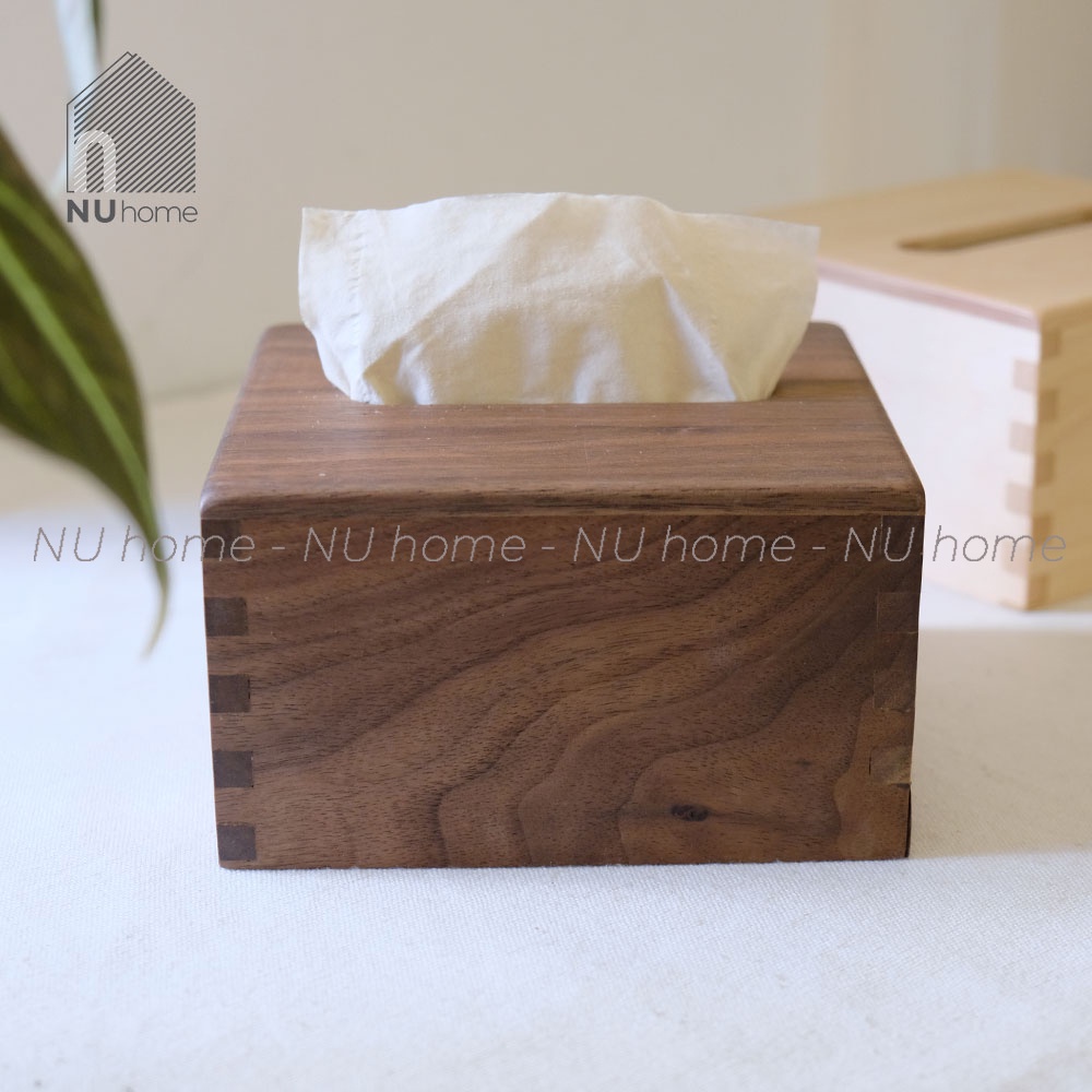 nuhome.vn | Hộp giấy Vuông - Bako, được thiết kế đơn giản bằng chất liệu gỗ cao cấp