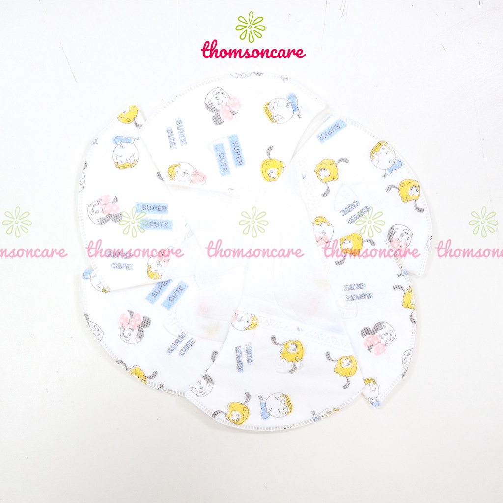 Khẩu trang cho bé kháng khuẩn, ngăn bụi mịn 3D Kid Mask Loka hoạ tiết dùng được cho trẻ trên 3 tuổi - Hộp 50 chiếc