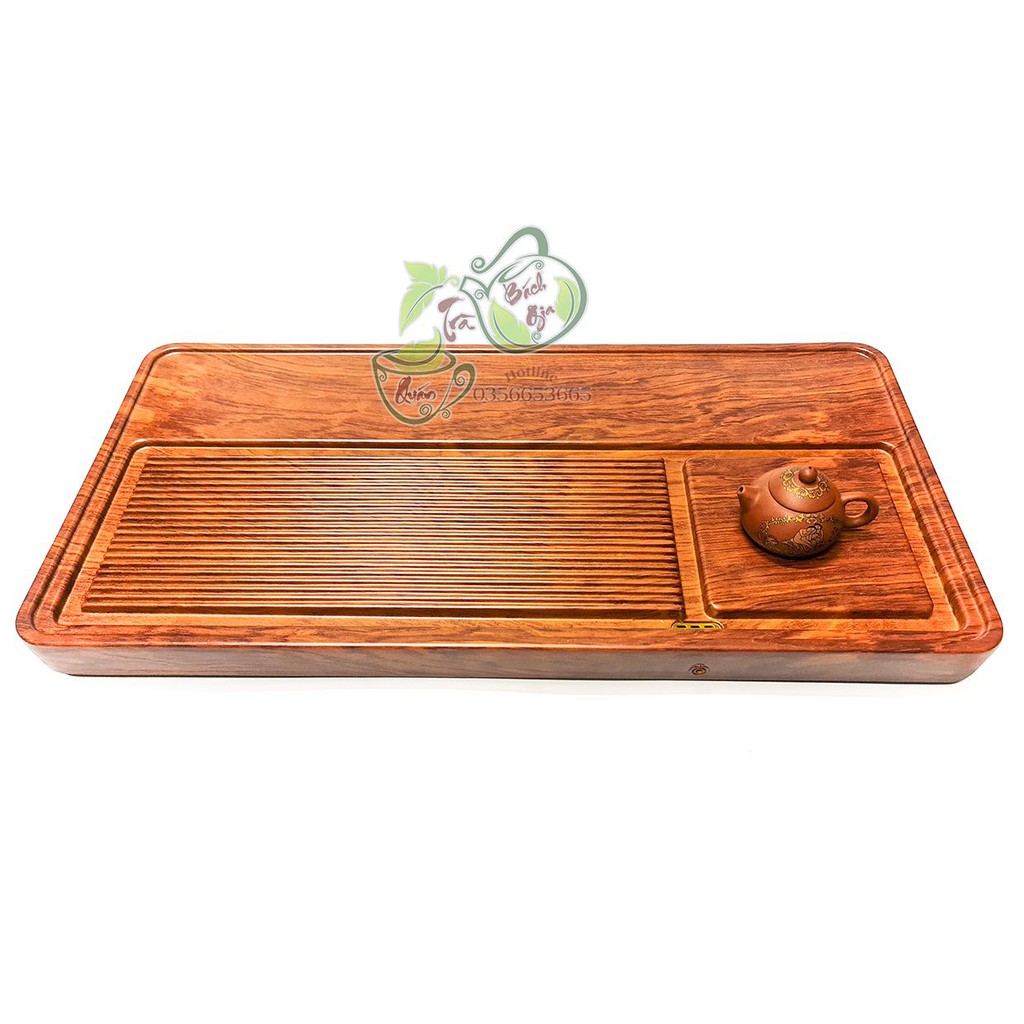 ⚡️Flash Sale ⚡️Khay Trà bakelite Nguyên Khối - Vân Cẩm Lai - Dành Cho Người Biết Chơi