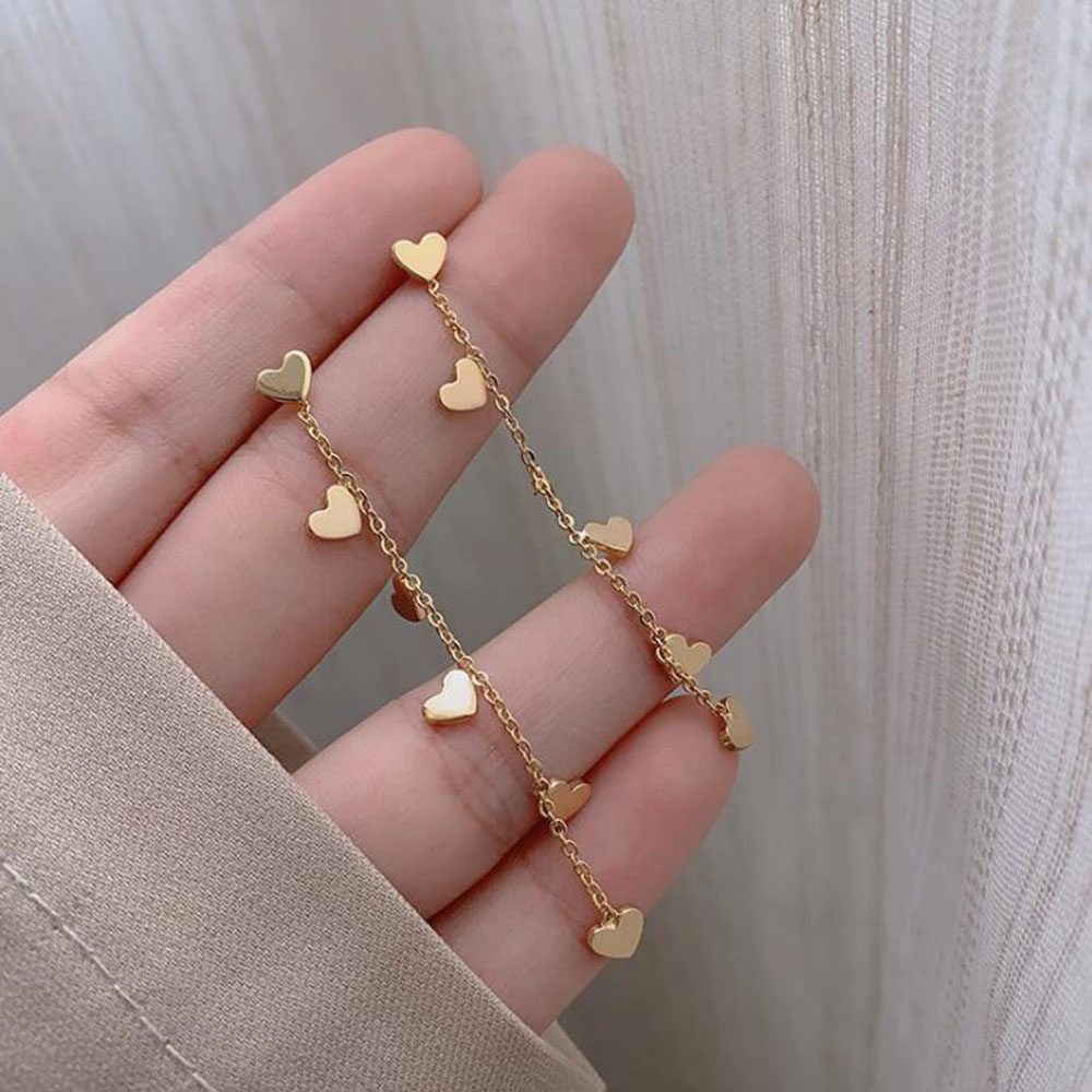 Hoa Tai Dài Đính Đá Sang Trọng Dành Cho Nữ