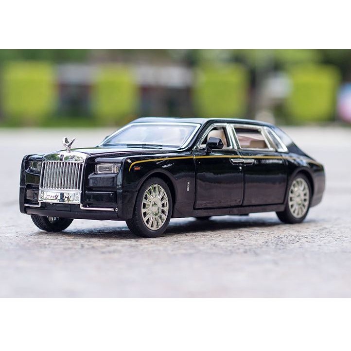 Mô hình xe Rolls Royce Phantom VIII kim loại 1:24 ô tô đồ chơi trẻ em siêu xe hơi Silyce oto vỏ sắt trưng bày o to mini