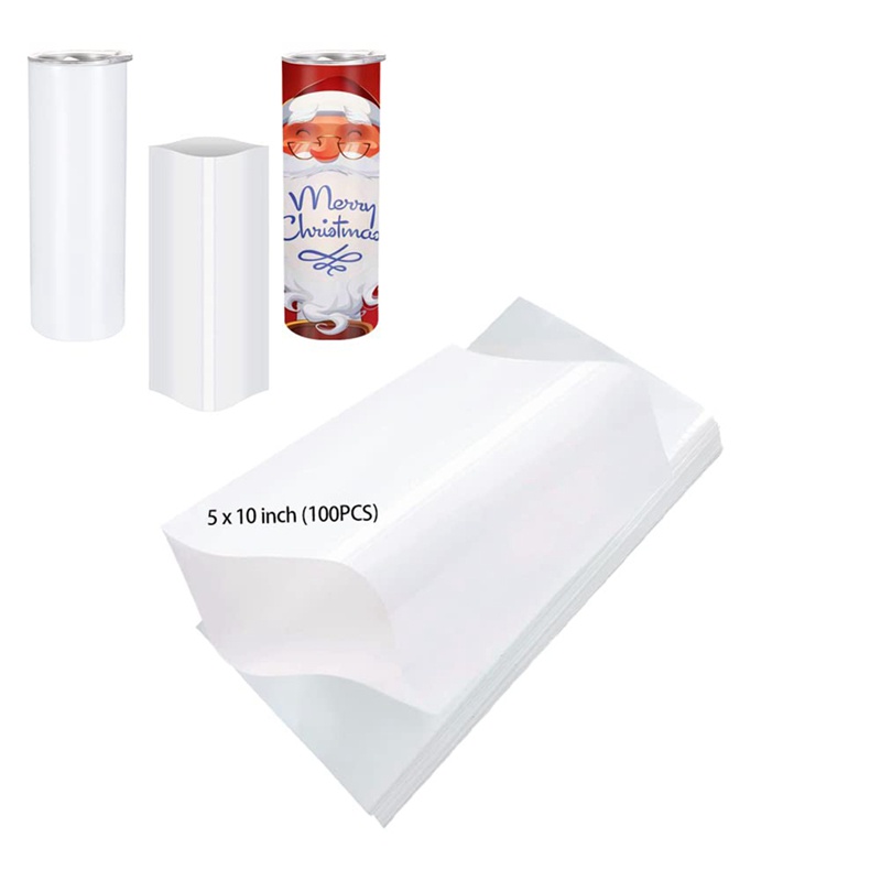 Set 100 Túi Co Nhiệt 5X10 Inch Màu Trắng Cho Kính Tumblers 567G