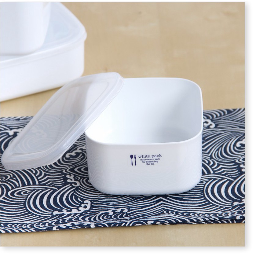 Free ship - Hộp nhựa đựng thực phẩm White Pack nội địa Nhật Bản