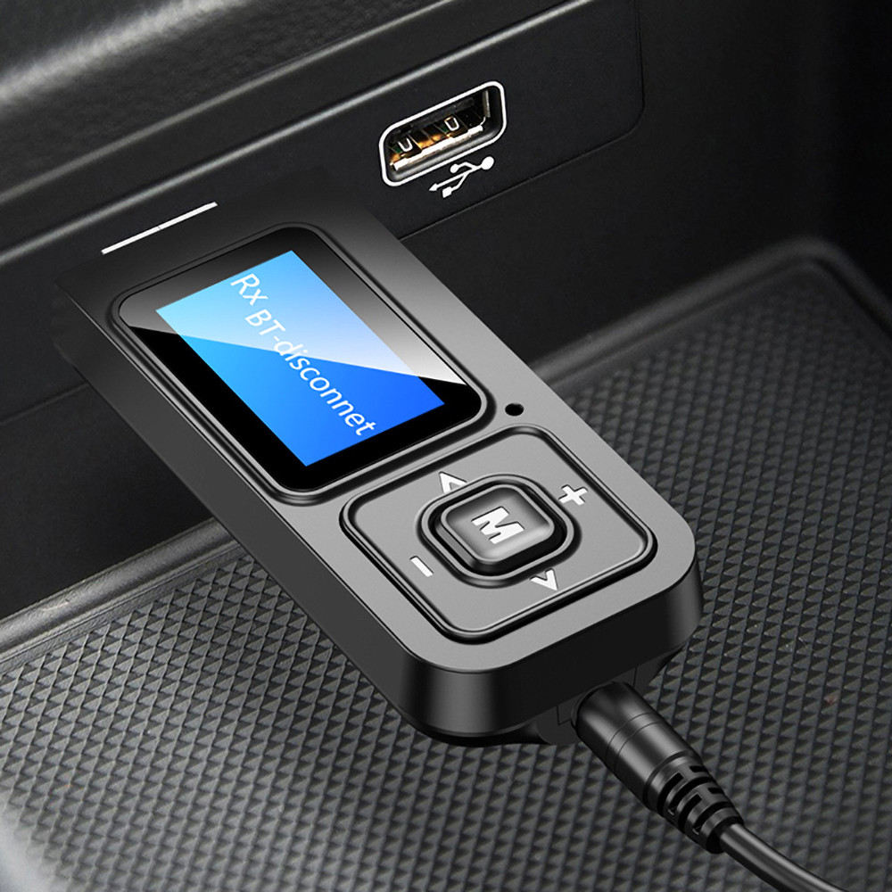 Usb Bluetooth 5.0 Không Dây 2 Trong 1 Với Màn Hình Lcd