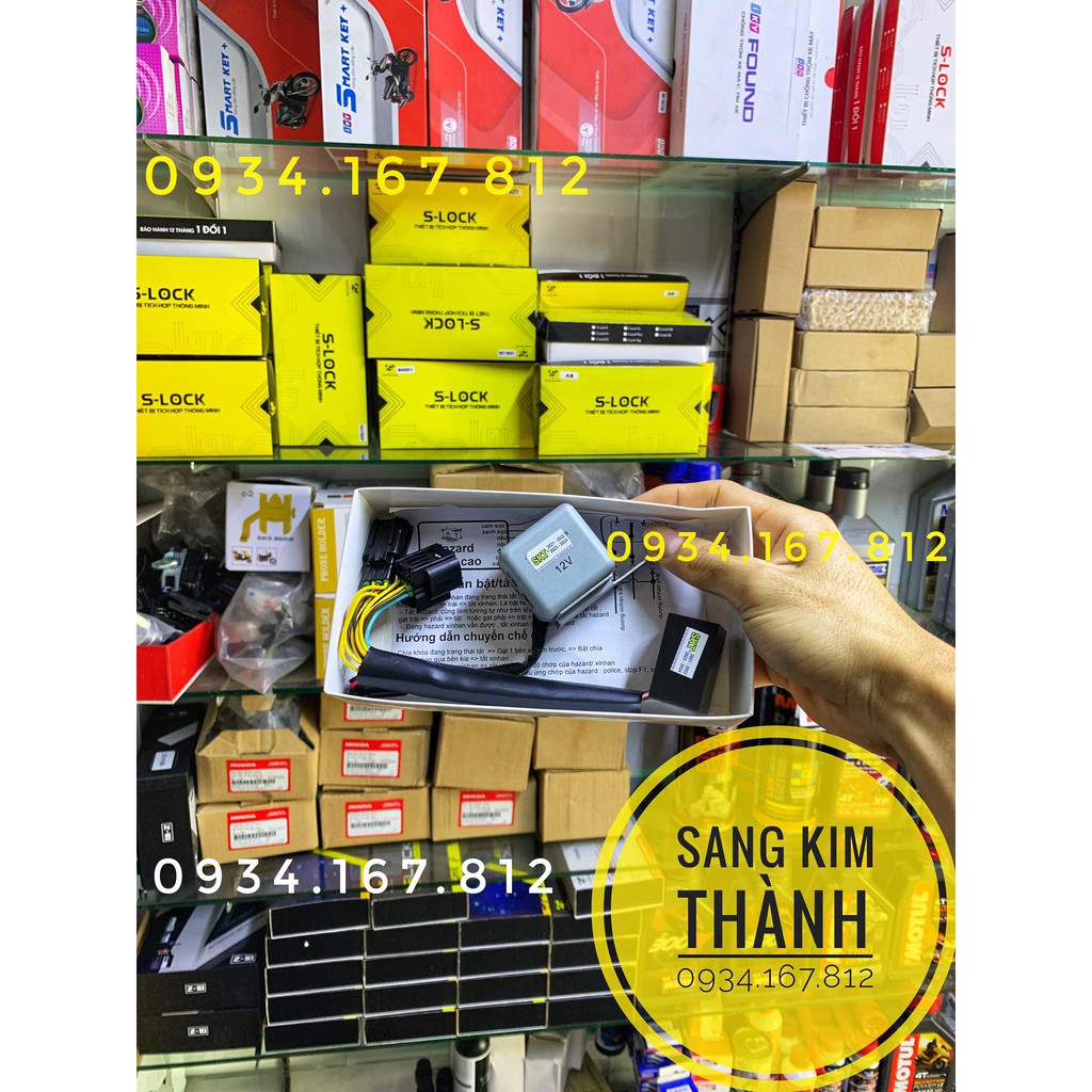 Mạch Hazzard v2.0 + Cục Kêu Tính Tong Tích Hợp Trên Công Tắc Xinhan Zin xe VARIO Full Giắc cắm