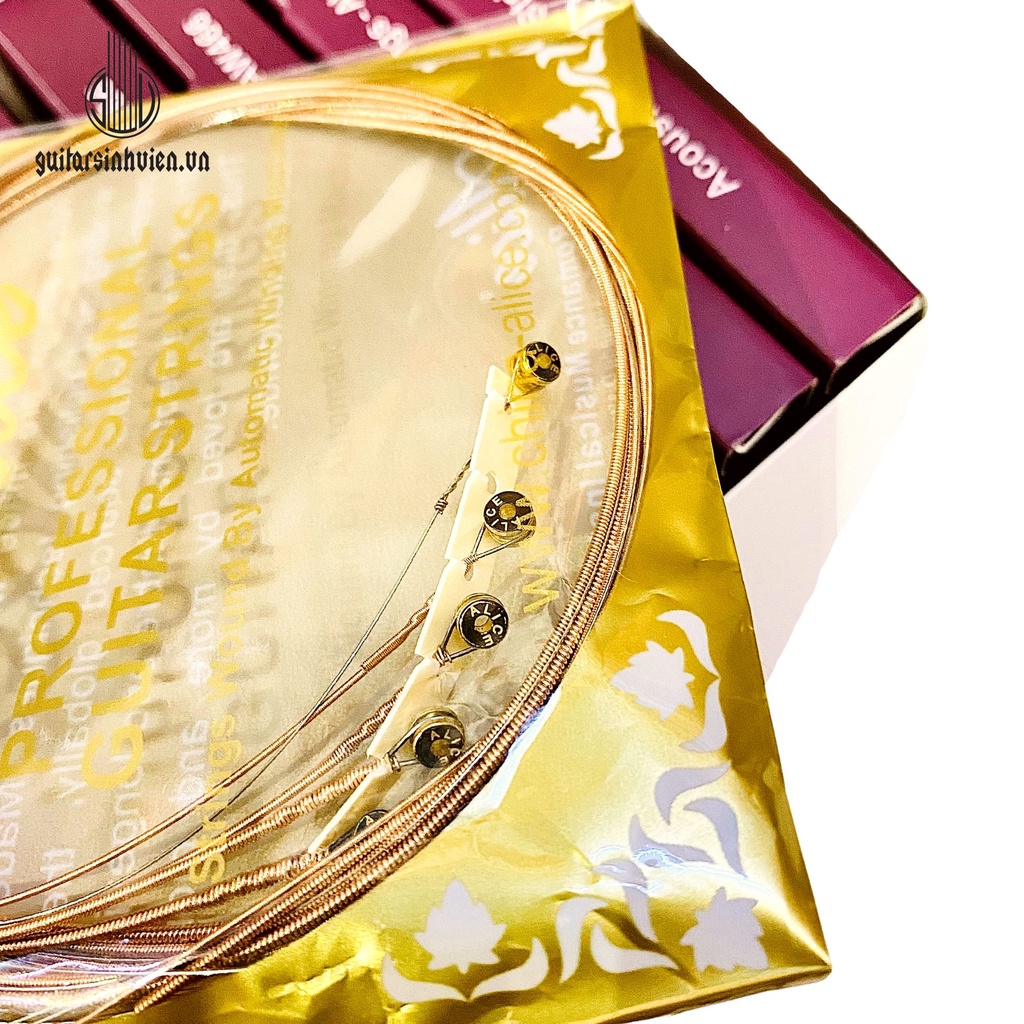 Dây Đàn Alice AW466  - Dây Đàn Trái Tim - Dây Đàn Guitar Acoustic Chính Hãng 466 - Bộ 6 Dây Đàn