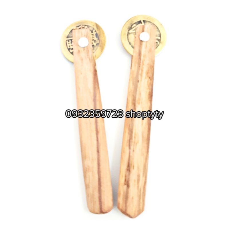 Đòng Tiền Cạo Gió Cán Gỗ