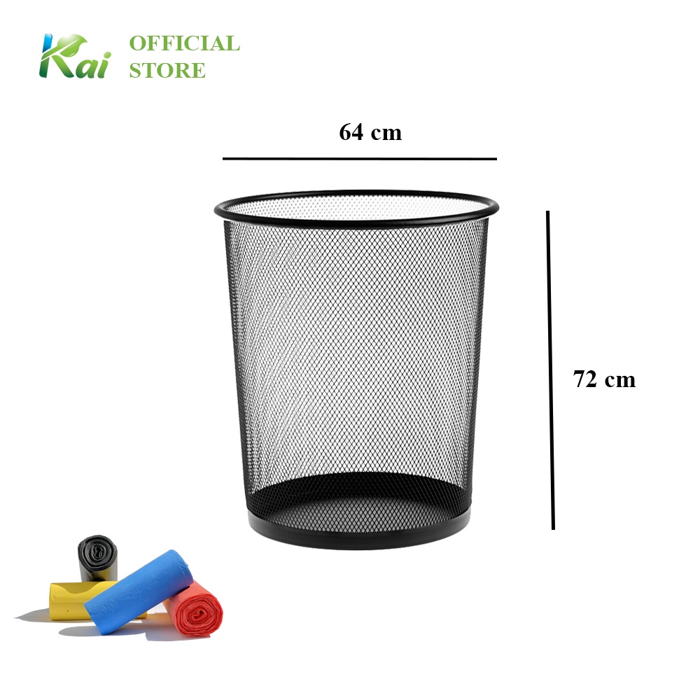 Lô 4 CUỘN TÚI RÁC TỰ HUỶ SINH HỌC KAI 4 MÀU, đủ 3 SIZE, thân thiện môi trường, an toàn sức khoẻ, tiết kiệm đến 30%