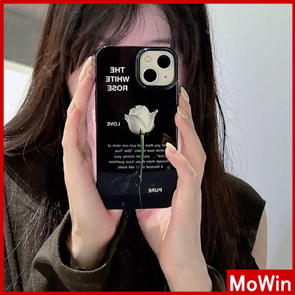 Ốp điện thoại in hoa hồng đen thích hợp cho iPhone 13 Pro max 12 Pro Max 11 Pro max xr xs max 7Plus 7 8 14 Pro Max