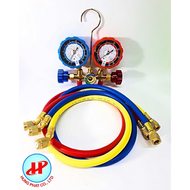 ĐỒNG HỒ SẠC GAS ĐÔI HONGSEN HS 536C + 3 DÂY