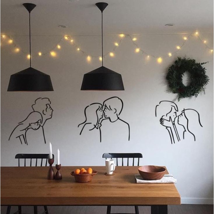 Sticker Dán Tường, Decal Dán Tường Couple