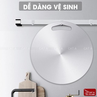 [Tặng kèm] THỚT INOX304 TRÒN KHÁNG KHUẨN - GIÃ ĐÔNG - DỄ DÀNG VỆ SINH - CHỐNG RỈ SÉT--- Dày 0.3cm