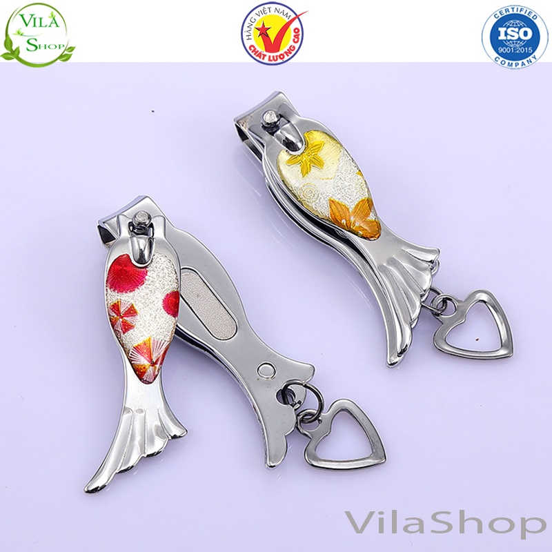Bấm Móng Tay Con Cá, Cắt Móng Tay, Móng Chân Chất Liệu Thép Không Gỉ Sắc Bén Đa Năng Tiện Dụng