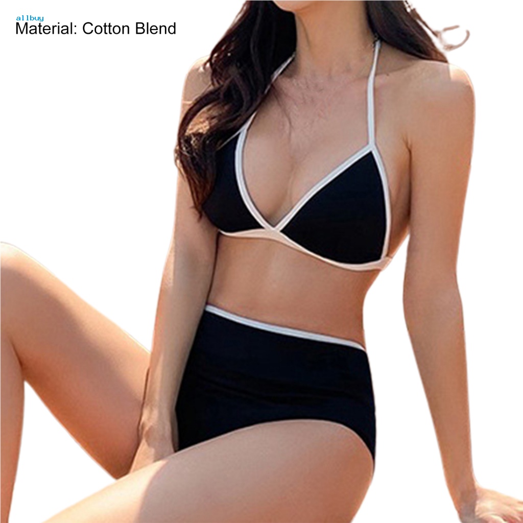 Bộ Bikini 2 Mảnh Màu Sắc Tương Phản Thời Trang