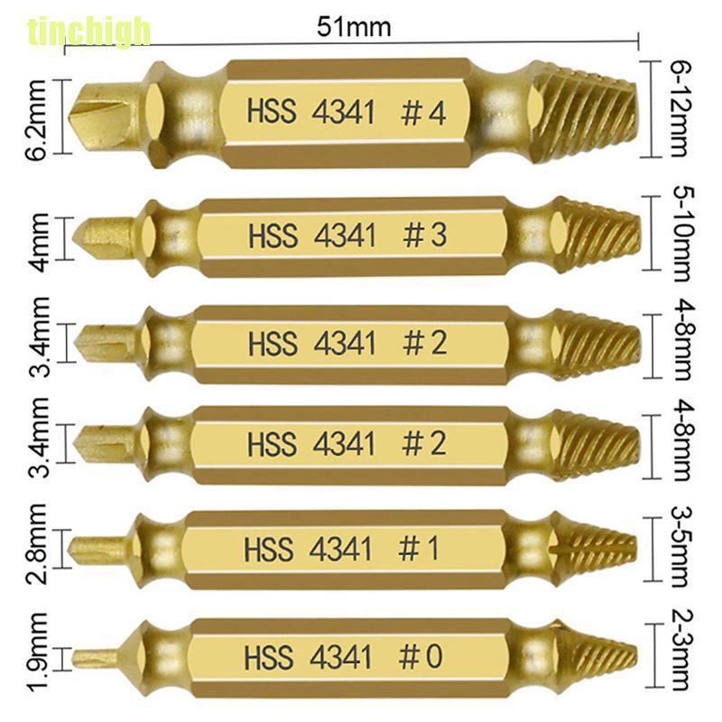 Bộ 6 Dụng Cụ Tháo Ốc Vít Hư Hỏng Chuyên Dụng