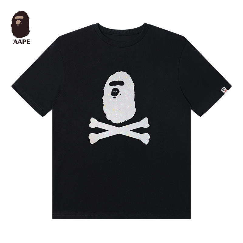 Áo Thun Tay Ngắn Chất Liệu cotton In Họa Tiết Aape Thời Trang Cho Nam Và Nữ