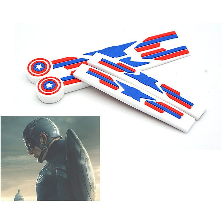 Miếng Dán Chống Va đập Cánh Cửa ô Tô Đội Trưởng Mỹ Captain American (Mẫu 23) Ms-324