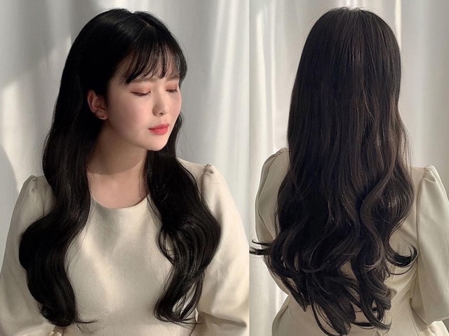Tóc Kẹp Chữ U Xoăn Phồng Đuôi 60cm ku02