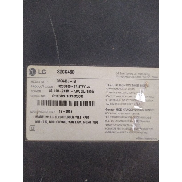 bo mạch tivi LG 32CS460