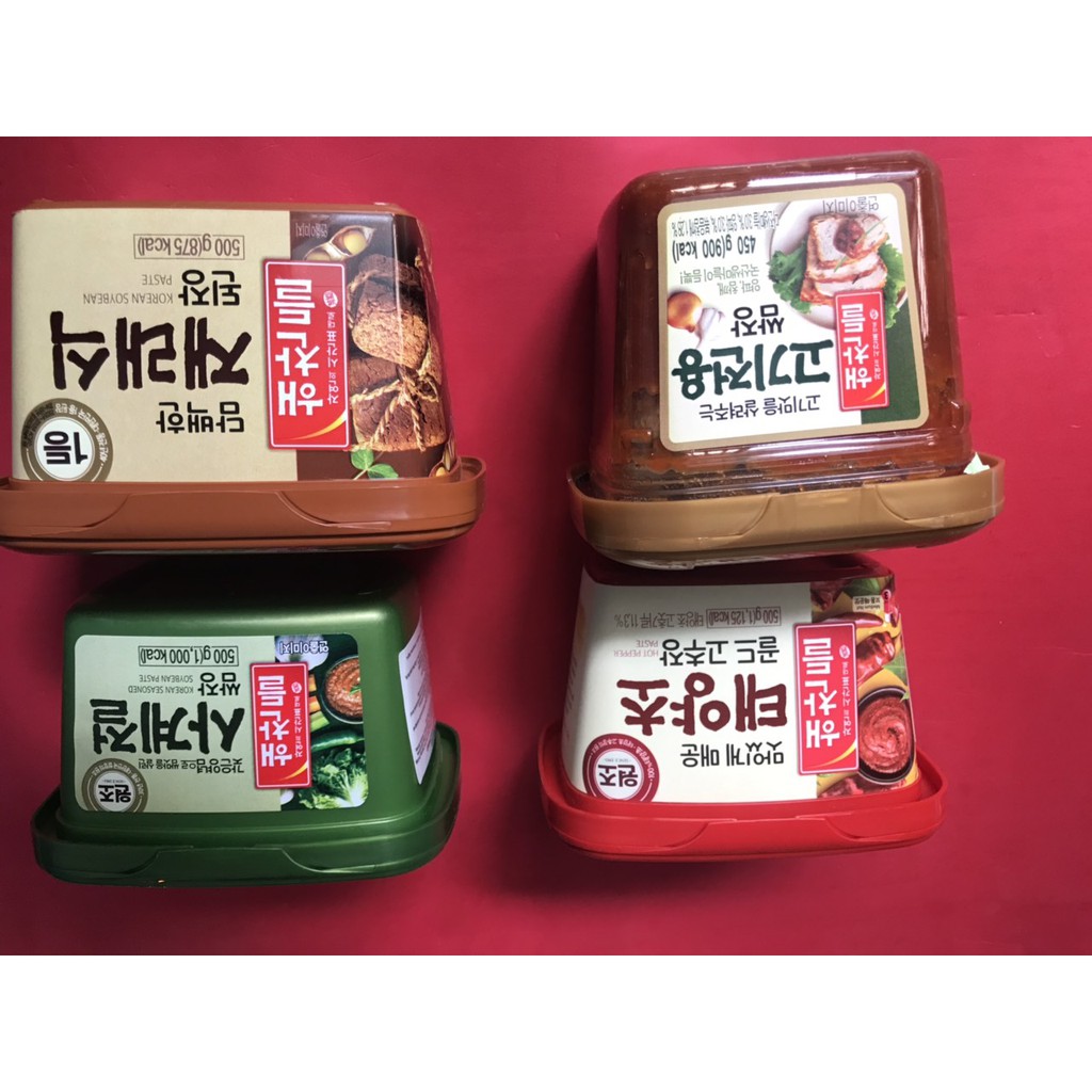 Combo 4 Loại Tương Hàn Quốc 500g