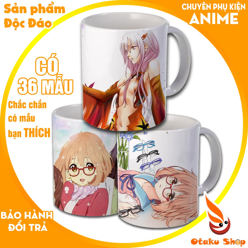 {24 Mẫu} Ly sứ in hình Anime Kyoukai no kanata + Gulty crown Cốc uống nước đẹp làm quà tặng đặc biệt giá trị và ý nghĩa