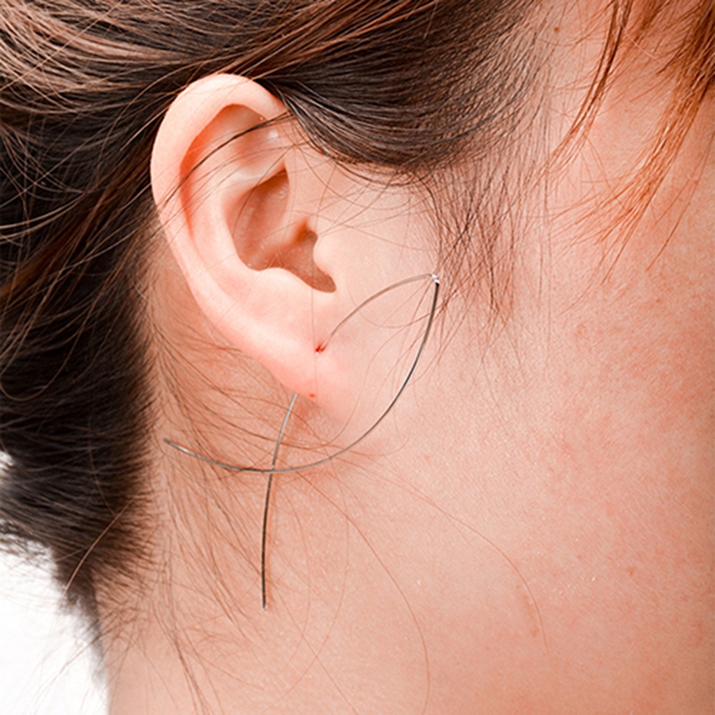 Đôi bông tai thời trang kiểu dáng đơn giản thanh lịch cho nữ