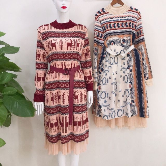 Combo váy len xinh