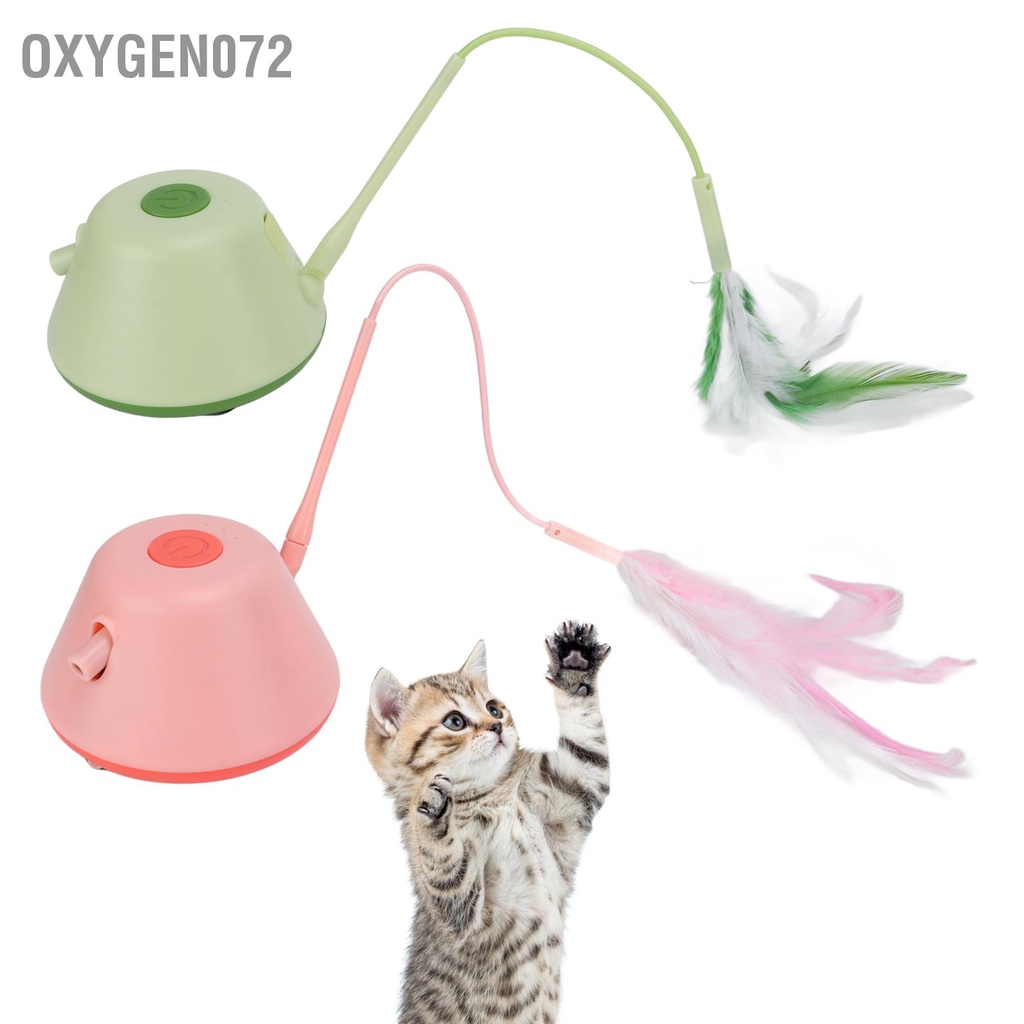 Oxygen072 đồ chơi cần câu mèo - Đồ chơi mèo tự động tương tác 3 chế độ LED Di chuyển