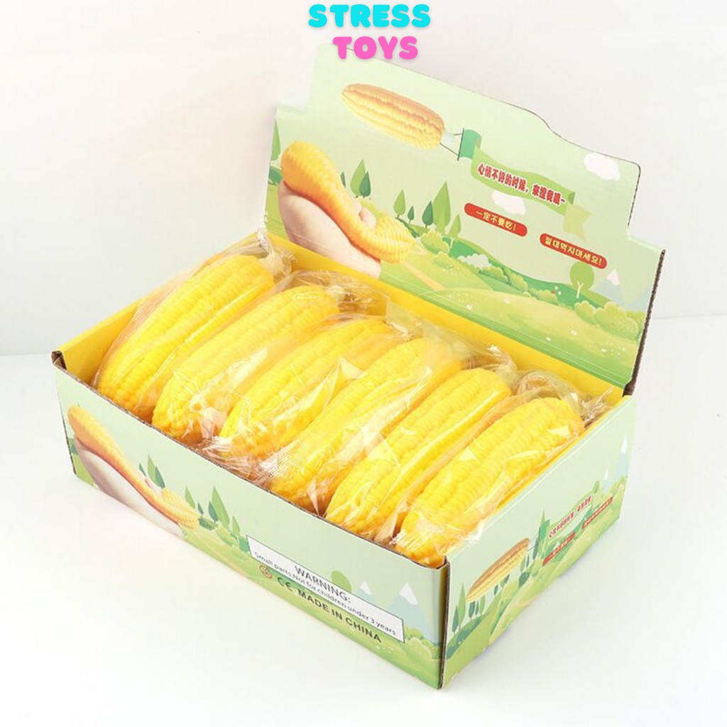 Squishy đồ chơi giảm stress trái bắp silicon dẻo bóp tay giải trí giảm căng thẳng