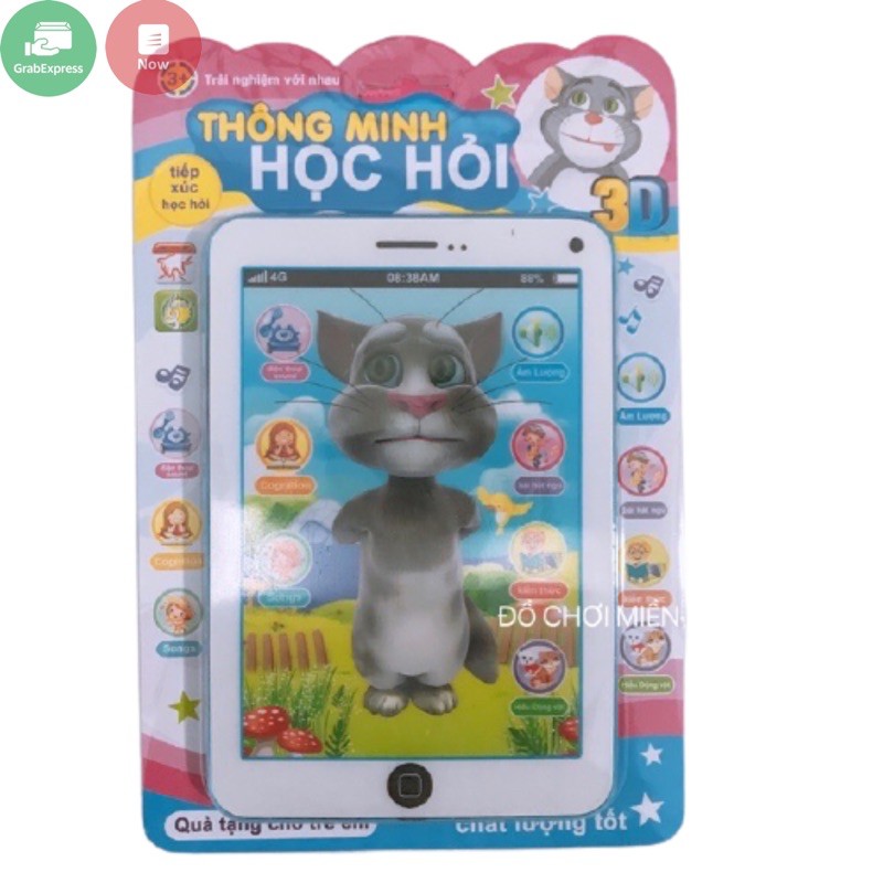 Đồ chơi ipad máy tính bảng cảm ứng mèo nói tiếng Việt cho bé C806T