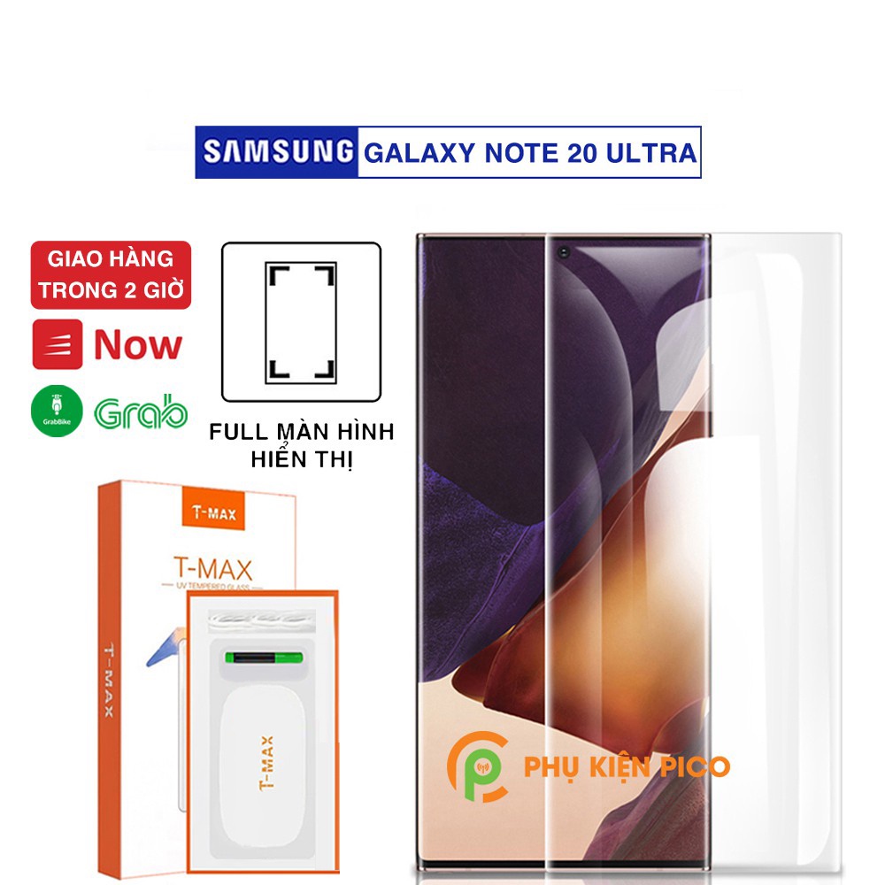 Cường lực Samsung Galaxy Note 20 Ultra / Note 10 Plus / Note 10 Pro full màn hình đèn UV cỡ lớn chính hãng T-Max