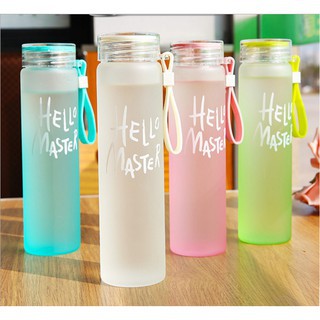 Bình Nước Thủy Tinh Hello Master 480 ml hh168