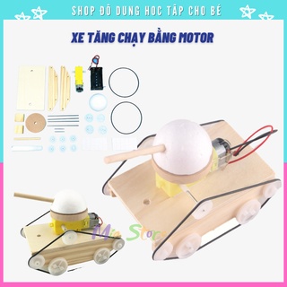 Đồ chơi lắp ráp thông minh stem xe tăng đồ chơi gỗ vượt địa hình đồ chơi sáng tạo, giáo dục stem steam st6