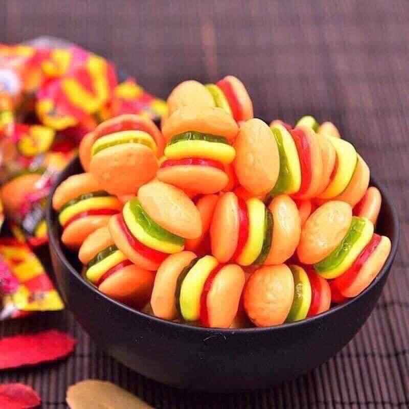 Kẹo dẻo Trolli Burger Mini gói 170Gr ,kẹo dẻo burger cho bé nhập khẩu Đức mẫu mới