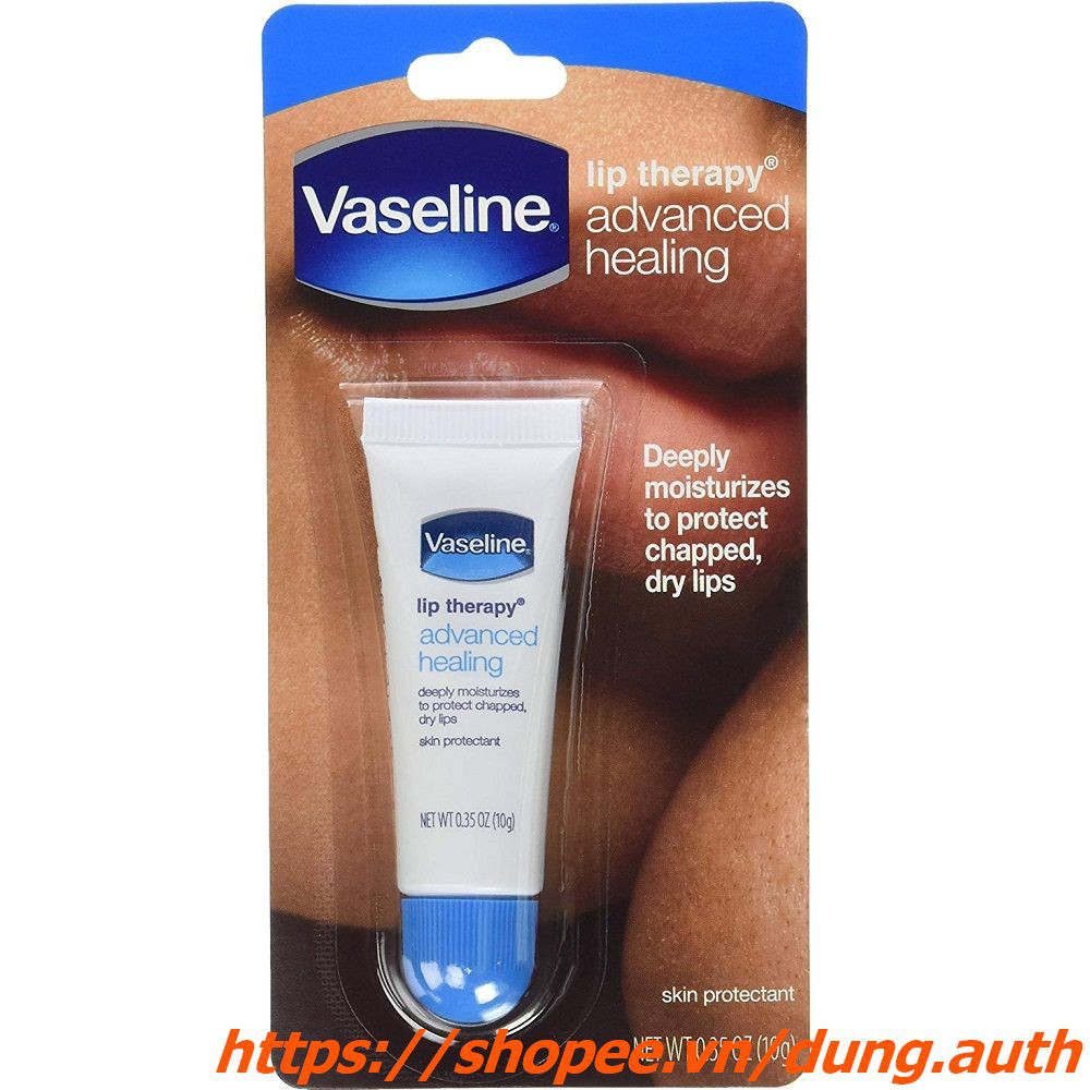 Tuýp Dưỡng Môi Vaseline 10g Lip Therapy Advanced Healing Chính Hãng.