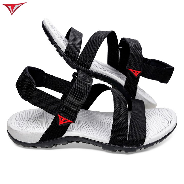 [Fullbox] Giày Sandal Nam Việt Thủy Quai Chéo Đen - VT06