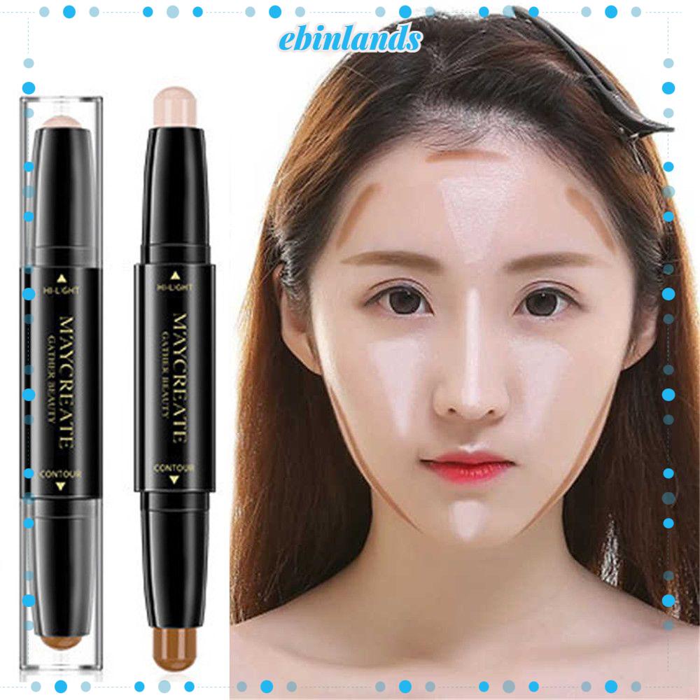 [Hàng mới về] Thỏi phấn tạo khối kiêm bắt sáng hai đầu trang điểm tiện lợi