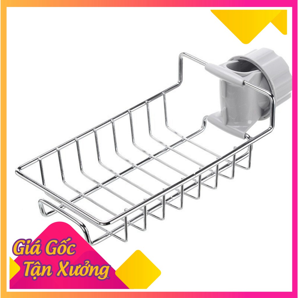 Giá treo bồn rửa bát inox 304 cao cấp , giỏ inox đựng giẻ rửa chén bát tiện lợi