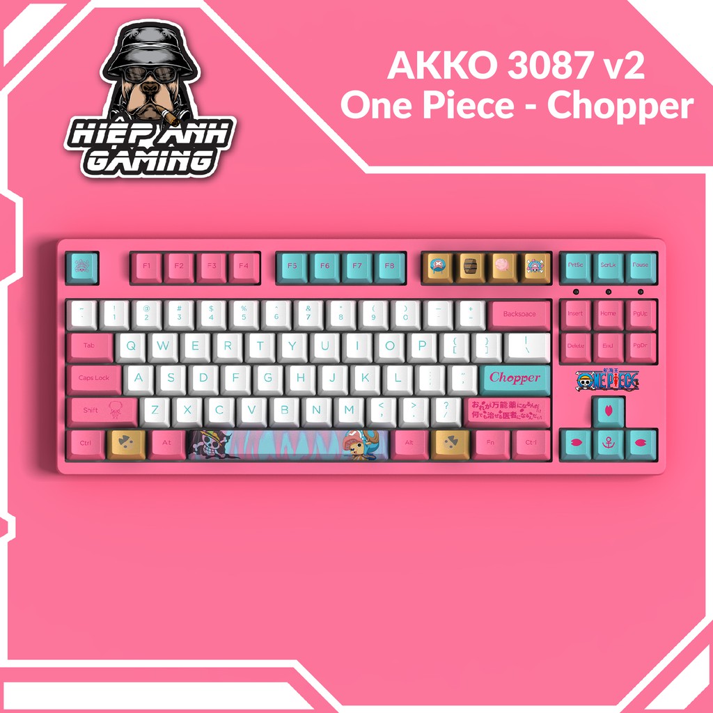 Bàn phím cơ AKKO 3087 One Piece - Chopper | Hàng chính hãng bảo hành 12 tháng
