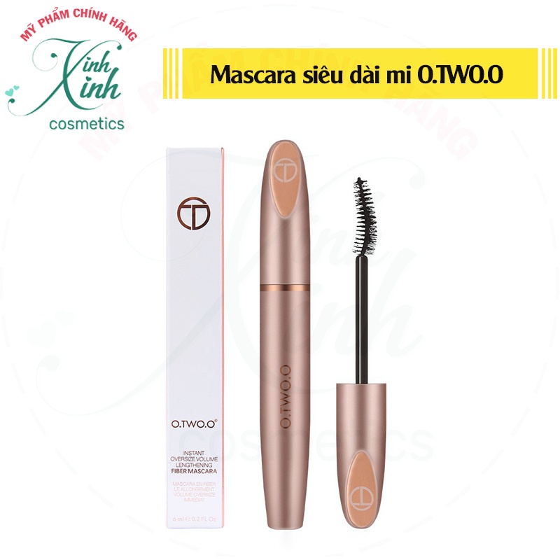 [CHÍNH HÃNG] Mascara không thâm nước thương hiệu O.TWO.O, Mascara uốn cong và làm dày mi sợi siêu mịn tạo hiệu ứng