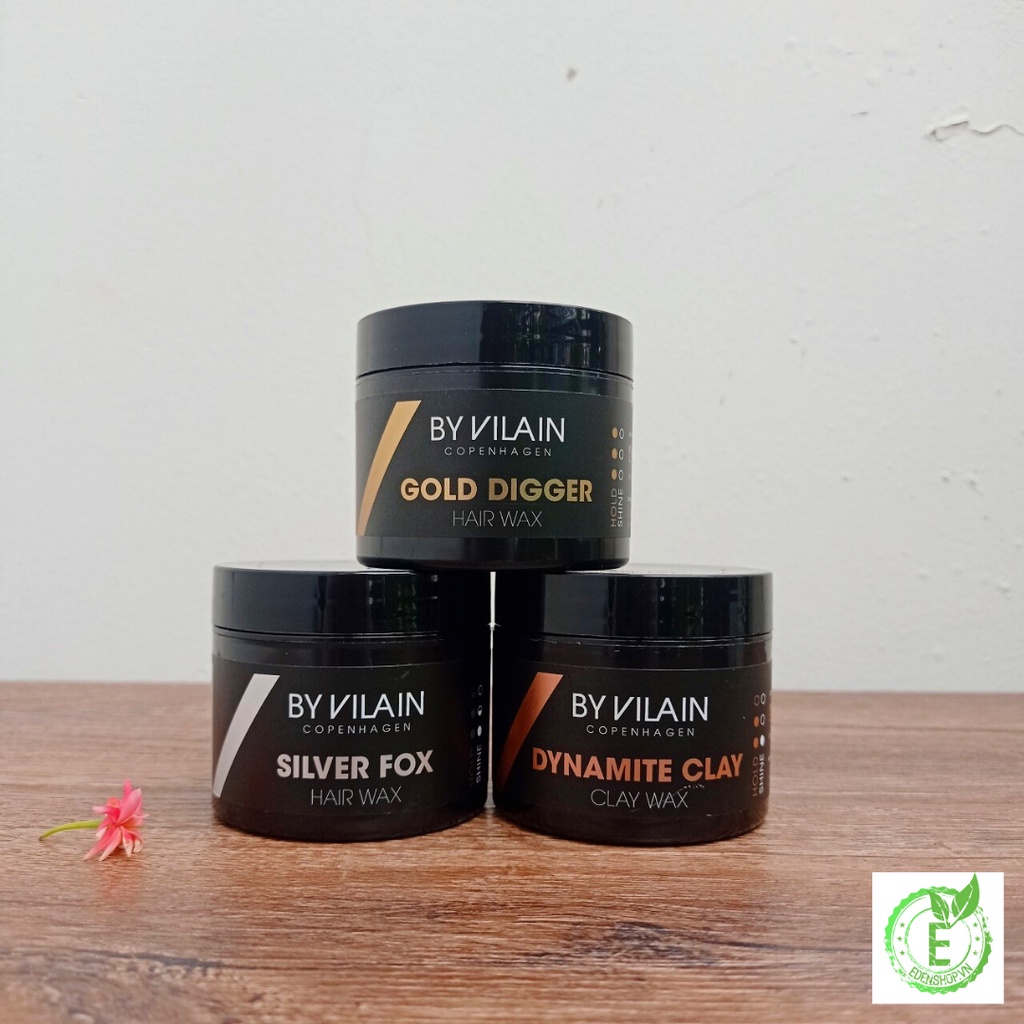 FULL BỘ SẢN PHẨM BY VILAIN Sáp vuốt tạo kiểu tóc nam đến từ Đan Mạch-Gold+Silver+Dynamite