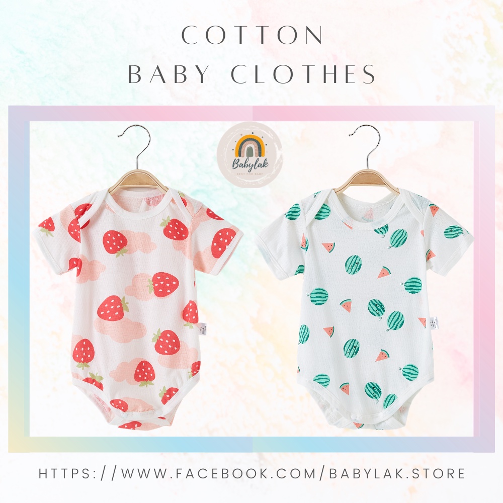 Bộ quần áo cotton mặc nhà cao cấp cho bé - Mẫu bodysuit xẻ vai - Size từ 2 đến 12kg