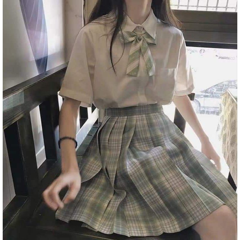SÉT VÁY KẺ CARO JK NỮ