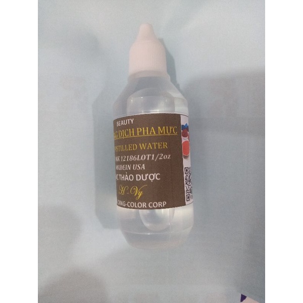 Dung dịch pha mực phun xăm chai 60ml