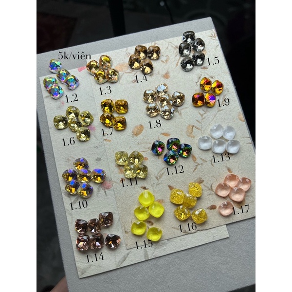 Đá khối nail cao cấp vuông bo