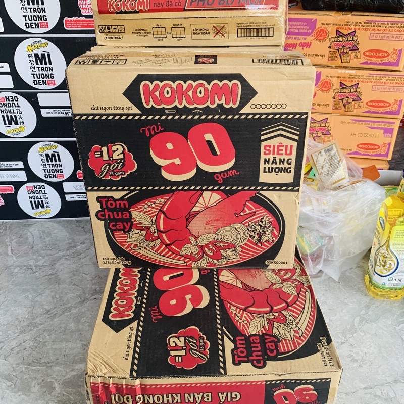 Mì tôm Kokomi tôm chua cay đại gói 90g