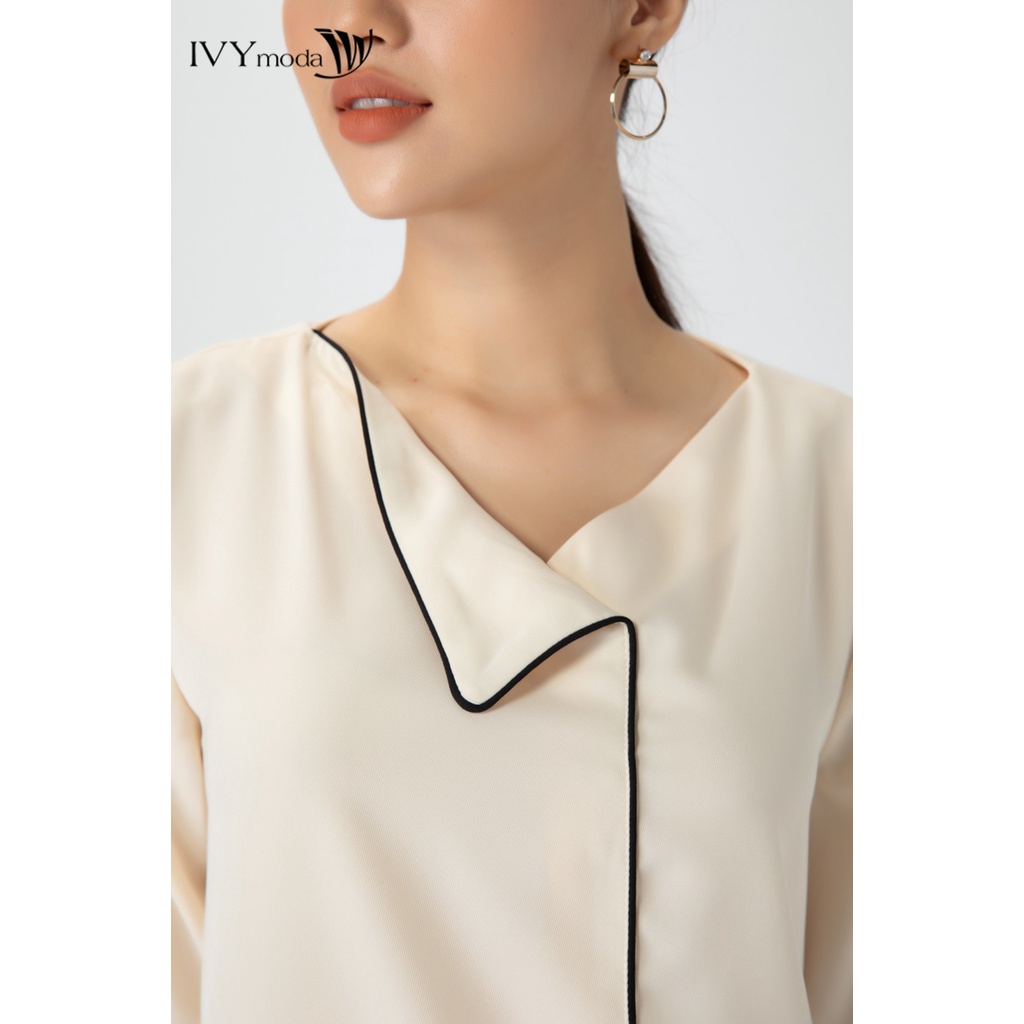 Áo sơ mi nữ tay lỡ IVY moda MS 17M6244
