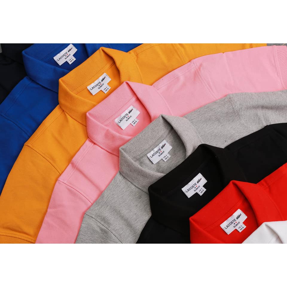 Aó polo LCST trơn slimfit Made in cambodia